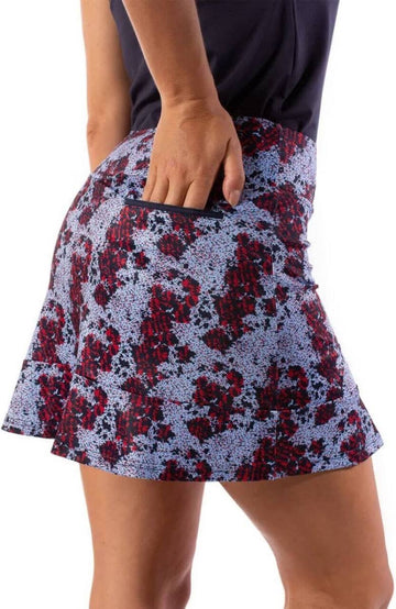 New Golftini Cosmic Ruffled Hem Golf Skort Size M MSP$128 - 0
