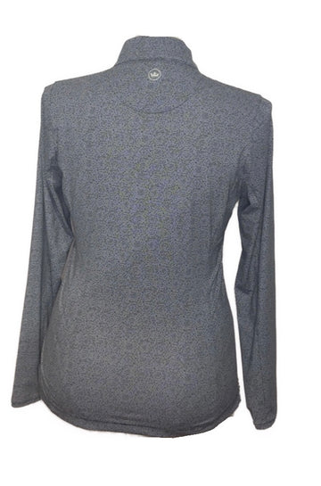 Peter Millar Women's Black & White Geo Print Golf Pullover Size M MSp$120 - 0