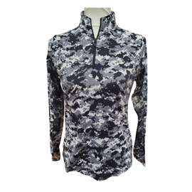 Ibkul Women's Black & Gray Print Golf Pullover Size S MSP$105