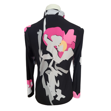 Simplicité by Jamie Sadock Women's Black Patterned Golf Pullover Size S - 0