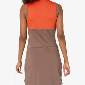 New Adidas Ultimate365 Tour Colorblock Golf Dress Earth Strata Brown Size S - 0