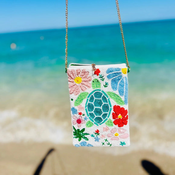 New Best of Golf America Phone Beaddie Crossbody - Sea Turtle