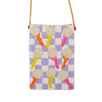 New Best of Golf America Phone Beaddie Crossbody - Putts & Pearls