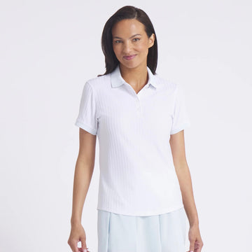 New Puma Women's MATTR Jaquard Stripe Short Sleeve Golf Polo MSP$