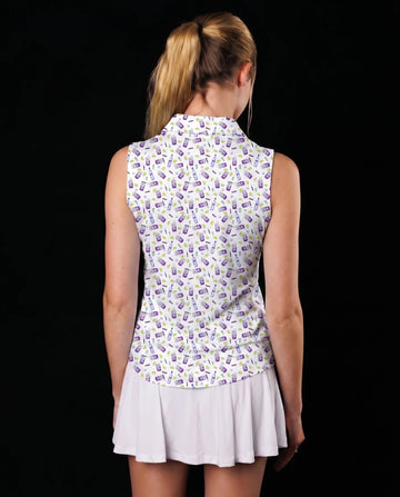 New Sunday Swagger Women's Transfusion Sleeveless Golf Polo - 0