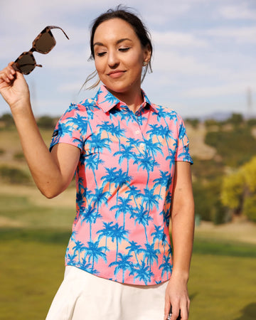 New Sunday Swagger Short Sleeve Golf Polo - Sunset Blvd - 0