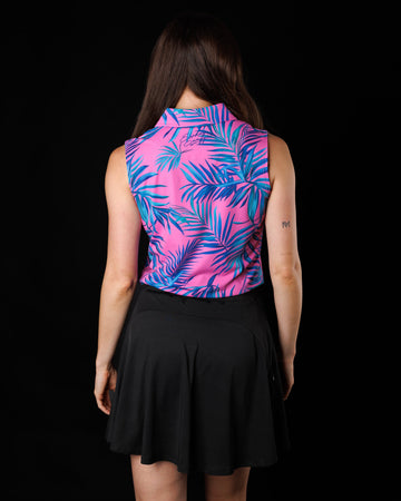 New Sunday Swagger Sleeveless Golf Top - Sea Breeze - 0
