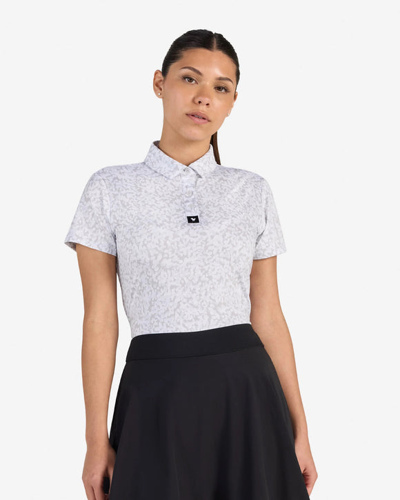 New Bad Birdie Women's Core Performance Golf Polo - Salt Shaker