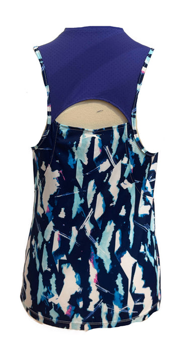 Slazenger Golf Cyanotype Print Sleeveless Polo Size S - 0