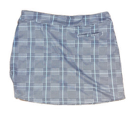 Pebble Beach Black & White Plaid Golf Skort Size M - 0