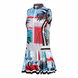 Lucky in Love Catalina Print Sleeveless Golf Dress Size XS MSP$110