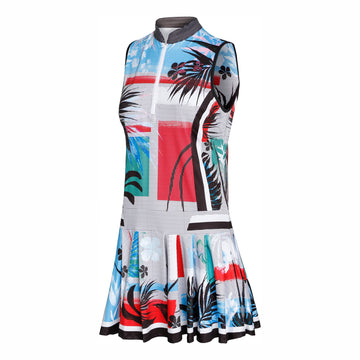 Lucky in Love Catalina Print Sleeveless Golf Dress Size XS MSP$110