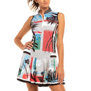 Lucky in Love Catalina Print Sleeveless Golf Dress Size XS MSP$110-2