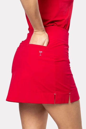 New Golftini Red Be An Athlete Golf Skort - Long