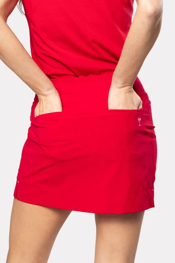 New Golftini Red Be An Athlete Golf Skort - Long - 0