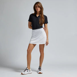 New G/Fore Women's Silky Nylon A-Line Golf Skort- Snow Size S MSP$145 - 0