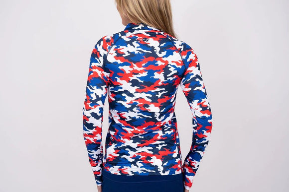 Taylor Jordan Camo Sun Shirt - USA Edition w/ Logo Size M MSP$95