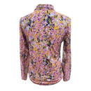 Ibkul Women's Navy, Pink & Orange Paisley Print Adjustable Length Pullover Size S-2
