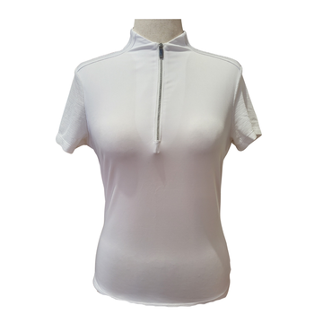 New Tail Activewear Chalk Nicah Short Sleeve Golf Top Size M MSP$91