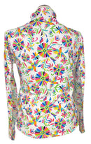 Ibkul Estela Print Long Sleeve Mock Neck Top Size L - MSP$100-2