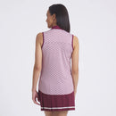 New Puma Women's Clouspun Scallop Sleeveless Golf Polo - Ruby Shimmer MSP$65-3
