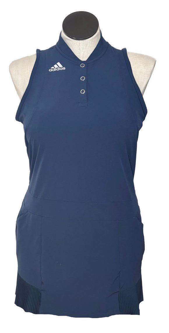Adidas Navy Dress w/ Micro Pleat Hem Size L