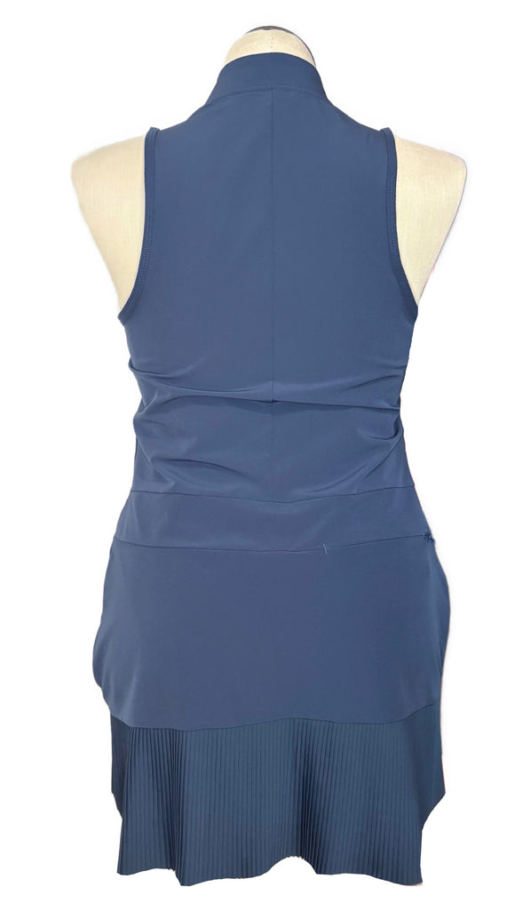 Adidas Navy Dress w/ Micro Pleat Hem Size L
