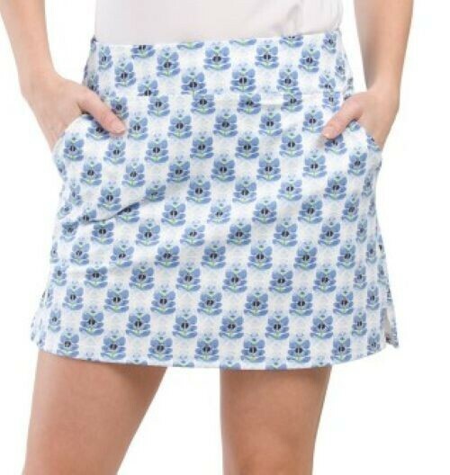 Sigrid Olsen Periwinkle Mariposa Golf Tennis Knit Straight Skort Size XL