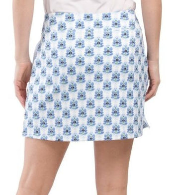 Sigrid Olsen Periwinkle Mariposa Golf Tennis Knit Straight Skort Size XL - 0