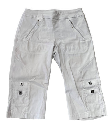 Jamie Sadock Women's Light Gray Bermuda Golf Short Size 12