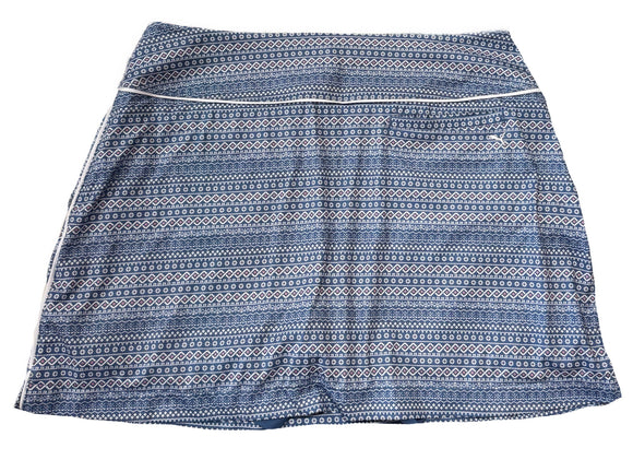 Puma Women's Blue, White & Pink Print Golf Skort Size L