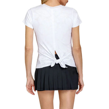 New Tail Activewear Oriana Short Sleeve Tennis Top - Fading Leaves Size M MSP$70 - 0