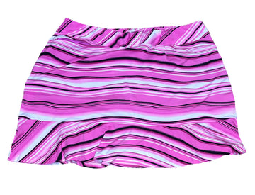 Tail Women's Pink & Black Striped Golf Skort Size XL