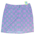 Jofit Women's Fuchsia, White & Gray Plaid Skort Size 10-1
