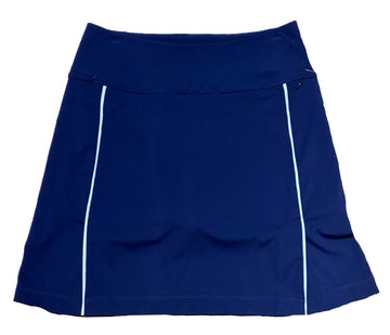 Kinona Navy Skort w/ White Side Stripe Size S