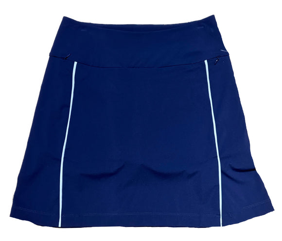 Kinona Navy Skort w/ White Side Stripe Size S
