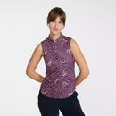 New Bad Birdie Women's Sleeveless Core Golf Polo - Rave Runner-1