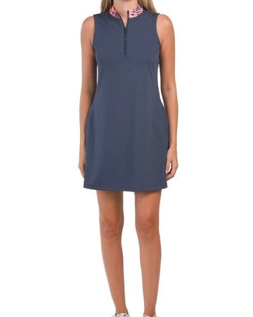 New Tommy Bahama Navy Sleeveless Performance Golf Dress Size M MSP$88