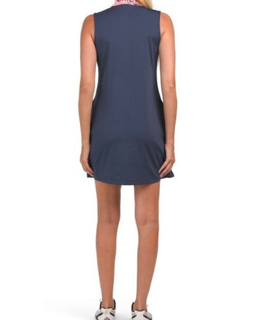 New Tommy Bahama Navy Sleeveless Performance Golf Dress Size M MSP$88 - 0
