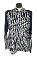 Tail Women's Deep Navy & White Patterned Golf Pullover Size XXL-1