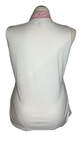 EP NY Women's White, Pink & Gray Ombre Print Sleeveless Golf Top Size XL - 0