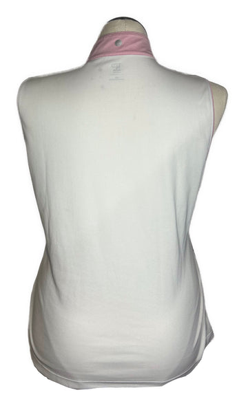 EP NY Women's White, Pink & Gray Ombre Print Sleeveless Golf Top Size XL - 0