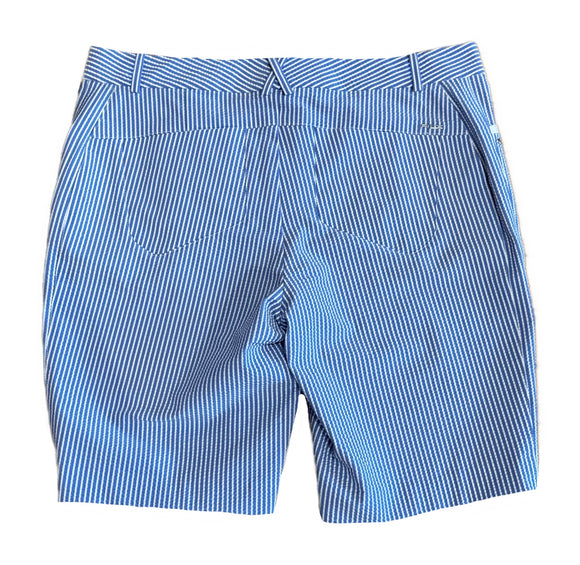 New Ralph Lauren RLX Blue & White Seersucker Shorts  MSP$148