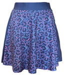 Sunday Swagger Slate Blue Cheetah Print Women's Golf Skort - Wildcat-1