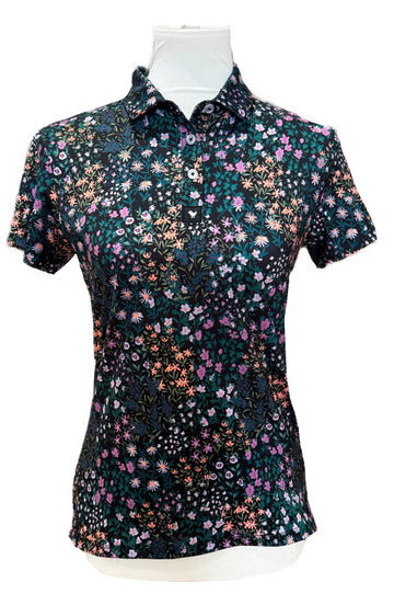 New Bad Birdie Women's Short Sleeve Super Duper Bloom - Black