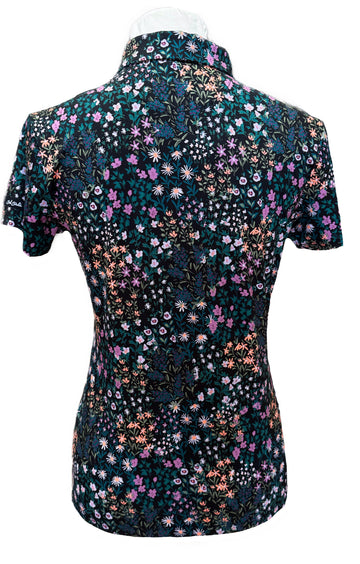 New Bad Birdie Women's Short Sleeve Super Duper Bloom - Black - 0