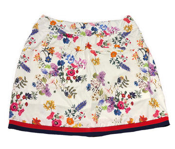 Foray Golf Women's White Floral Wrap Golf Skort Size L - 0