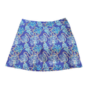 Lulu B Navy and Aqua Print Golf Skort Size L MSP$78-1