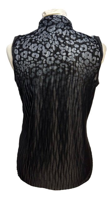 Jamie Sadock Black & Pink Animal Print Sleeveless Golf Top Size S - 0