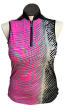 Jamie Sadock Pink, Black & Gray Sleeveless Golf Top Size M MSP$90-1